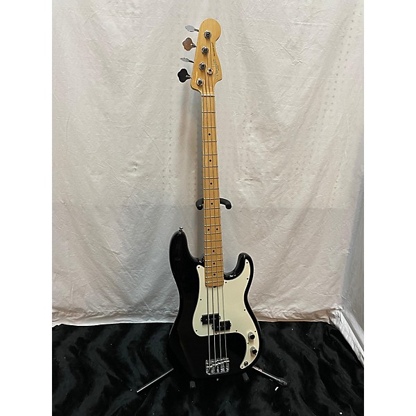 Used Fender Used Fender American Standard Precision Bass Black Electric Bass Guitar