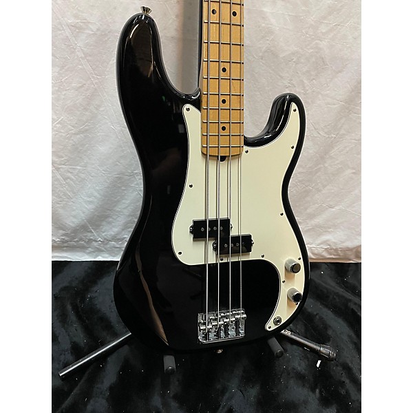 Used Fender Used Fender American Standard Precision Bass Black Electric Bass Guitar