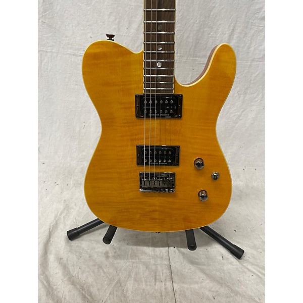 Used Fender Used Fender Special Edition Custom Telecaster FMT HH Yellow Tiger Solid Body Electric Guitar