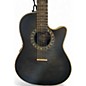 Used Ovation 2056AX5 Pro Legend Trans Black 12 String Acoustic Electric Guitar