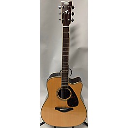 Used Yamaha FGX730SC Natural Acoustic Electric Guitar