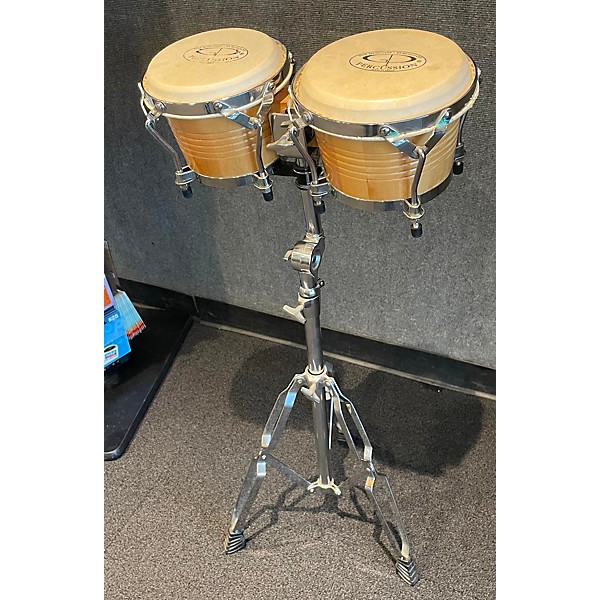 Used GP Percussion BONGOS WITH STAND Bongos