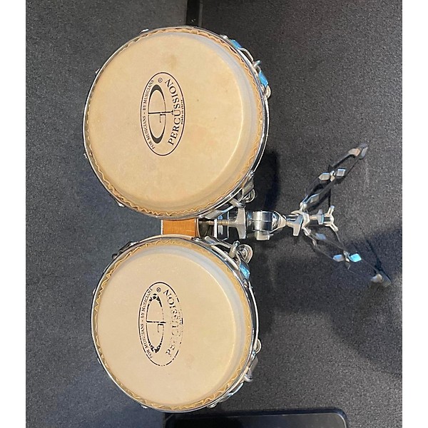 Used GP Percussion BONGOS WITH STAND Bongos