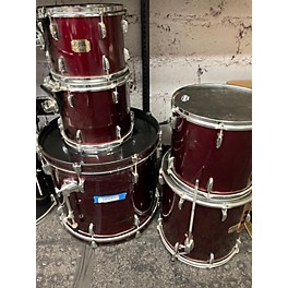 Used Pearl Used Pearl 4 piece Export Burgundy Drum Kit