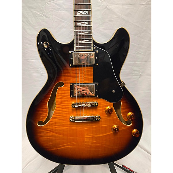 Used Washburn Used Washburn HB35 Sunburst Hollow Body Electric Guitar