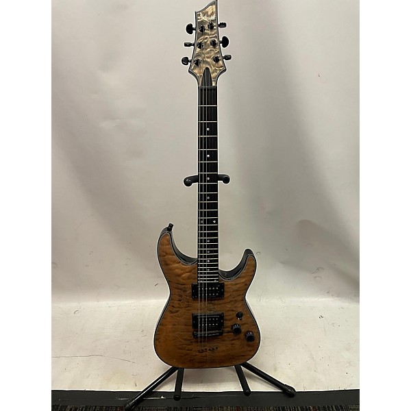 Used Schecter Guitar Research Used Schecter Guitar Research C1 Platinum Limited Edition Natural Quilt Solid Body Electric ...