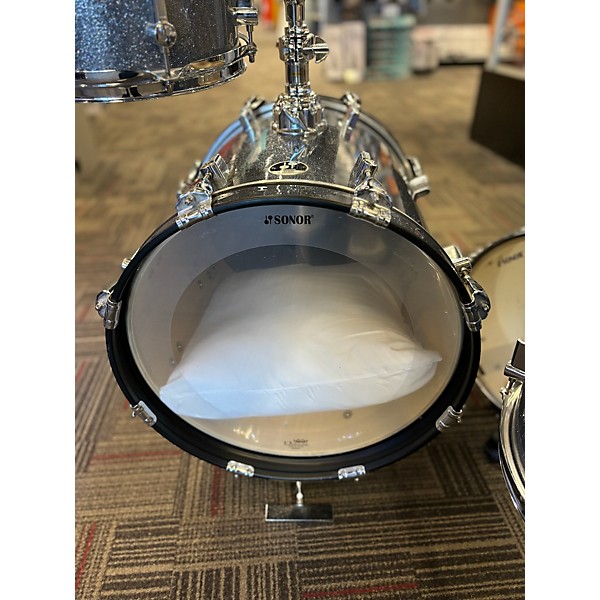 Used SONOR Used SONOR 4 piece Safari Blue Sparkle Drum Kit