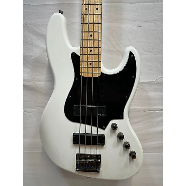 Used Squier Contemporary Active Jazz Bass Electric Bass Guitar White
