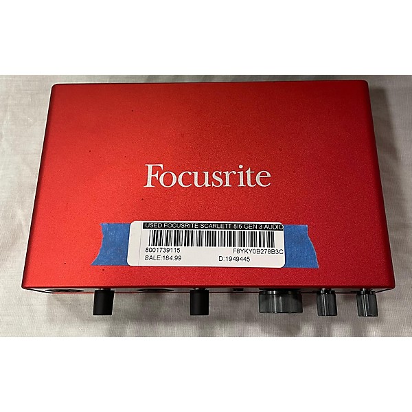 Used Focusrite Scarlett 8i6 Gen 3 Audio Interface