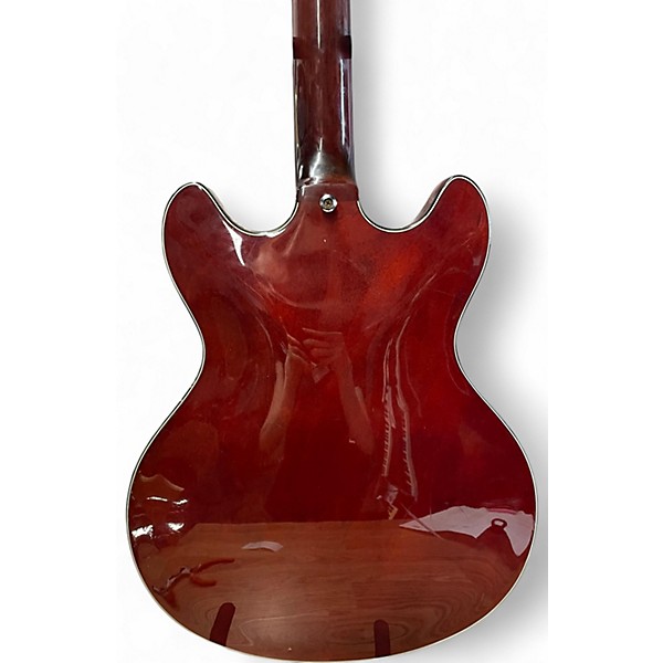 Used Schecter Guitar Research Corsair Red Hollow Body Electric Guitar