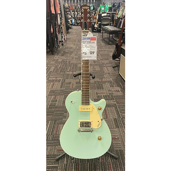 Used Gretsch Guitars Used Gretsch Guitars G2215-P90 Streamliner Junior Turquoise Solid Body Electric Guitar