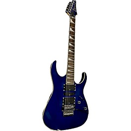 Used Ibanez Used Ibanez RG4EXFM1 Trans Blue Solid Body Electric Guitar