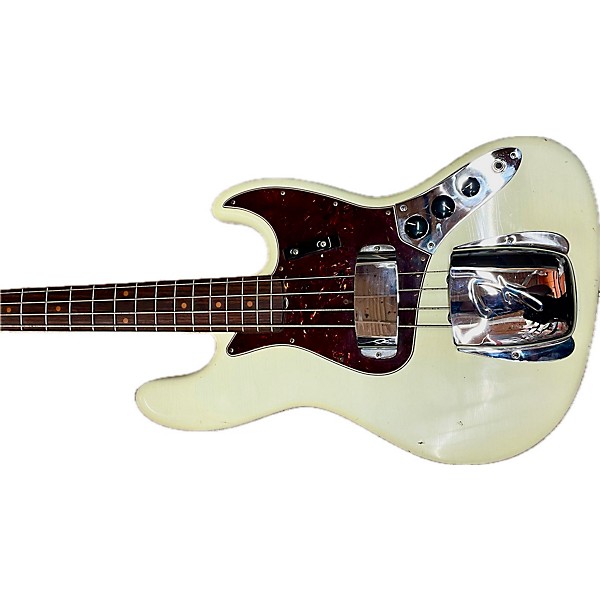 Used Fender Used Fender 1964 American Vintage Jazz Bass Olympic White Electric Bass Guitar