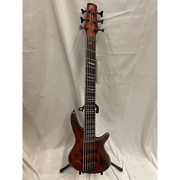 Used Ibanez Used Ibanez SRMS806 BROWN TOPAZ BURST Electric Bass Guitar