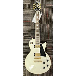 Used Epiphone Used Epiphone Les Paul Custom Pro Alpine White Solid Body Electric Guitar