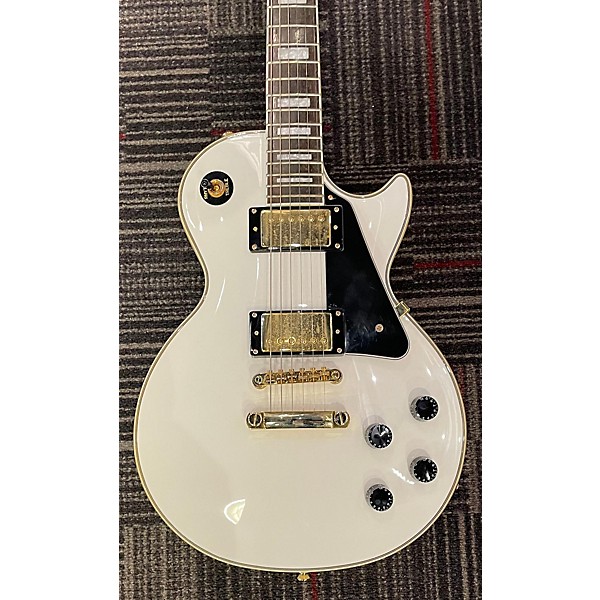 Used Epiphone Used Epiphone Les Paul Custom Pro Alpine White Solid Body Electric Guitar