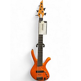 Used Ibanez Used Ibanez ergodyne 5 string Orange Electric Bass Guitar