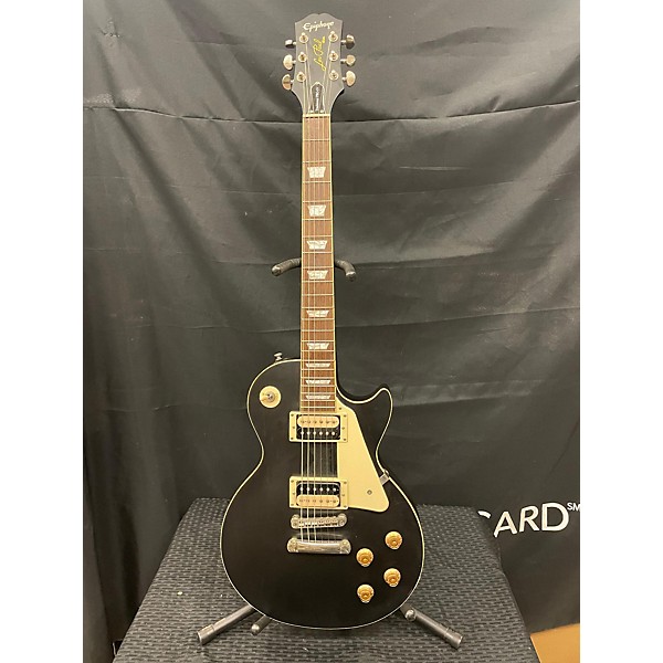 Used Epiphone Used Epiphone Les Paul Traditional Pro IV Black Solid Body Electric Guitar