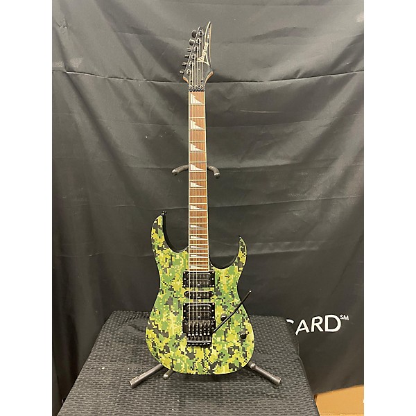 Used Ibanez Used Ibanez RG370DXGP4 Green Camo Solid Body Electric Guitar