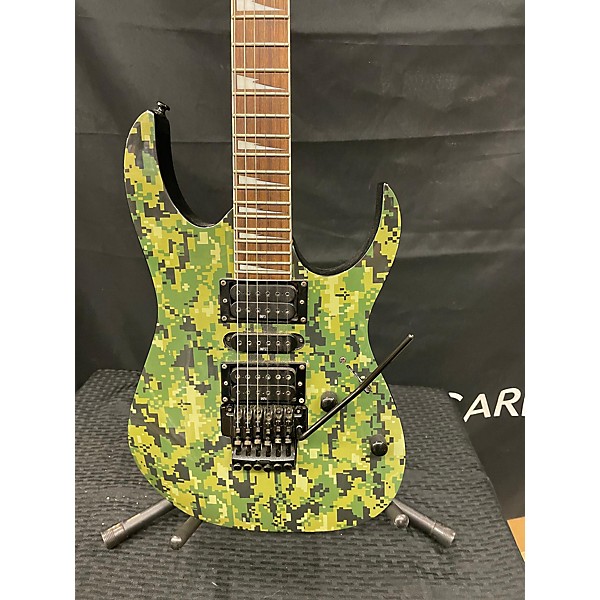 Used Ibanez Used Ibanez RG370DXGP4 Green Camo Solid Body Electric Guitar