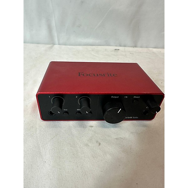 Used Focusrite SCARLETT SOLO GEN 4 Audio Interface