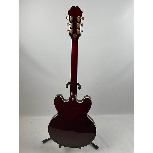 Used Epiphone Used Epiphone Riviera P93 Red To Black Fade Hollow Body Electric Guitar