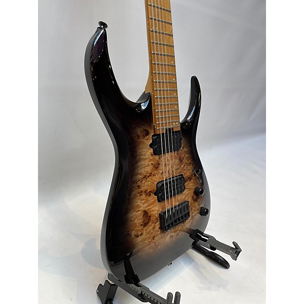 Used Jackson Used Jackson Pro Series Signature Misha Mansoor Juggernaut HT7P Black Burst Burl Solid Body Electric Guitar