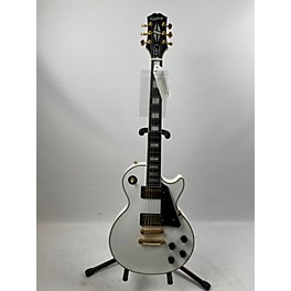 Used Epiphone Used Epiphone Les Paul Custom White Solid Body Electric Guitar