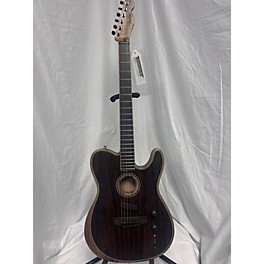 Used Fender Used Fender Acoustasonic Telecaster Exotic Ziricote Natural Acoustic Electric Guitar