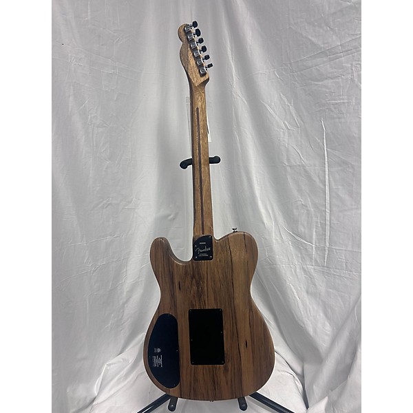 Used Fender Used Fender Acoustasonic Telecaster Exotic Ziricote Natural Acoustic Electric Guitar