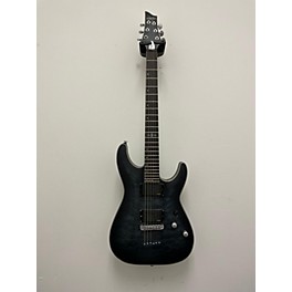 Used Schecter Guitar Research Used 2023 Schecter Guitar Research C1 Platinum Trans Black Solid Body Electric Guitar