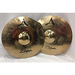 Used Zildjian Used Zildjian 14in A Custom Hi Hat Pair Cymbal