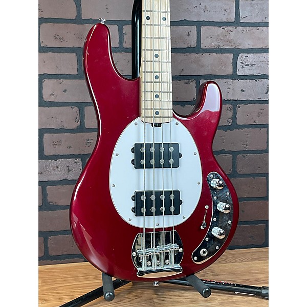 Used Sterling by Music Man Used Sterling By Music Man Ray4 Candy Apple Red Electric Bass Guitar