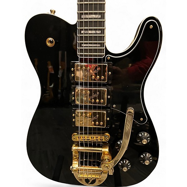 Used Fender Used Fender Parallel Universe Vol II Troublemaker Telecaster Deluxe Black Solid Body Electric Guitar