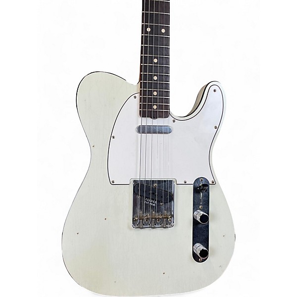 Used 2018 Fender 1960 custom Tele Journeyman Olympic White Solid Body Electric Guitar