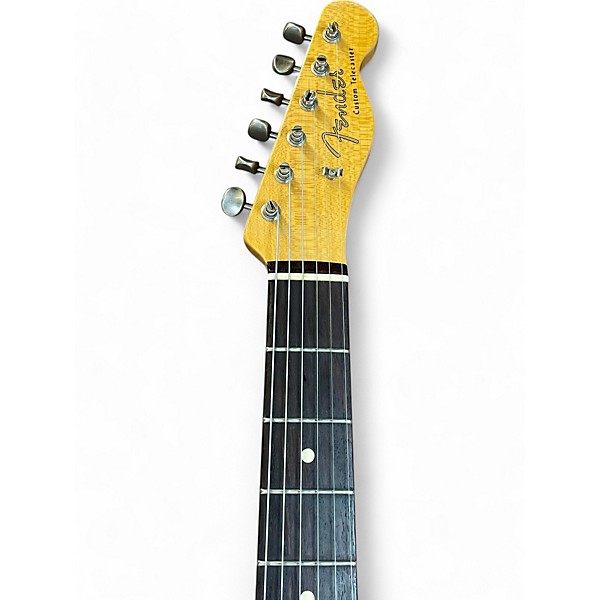 Used 2018 Fender 1960 custom Tele Journeyman Olympic White Solid Body Electric Guitar