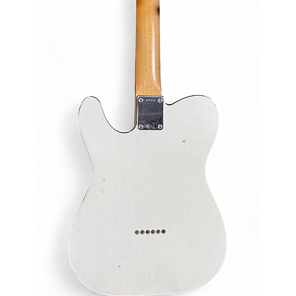 Used 2018 Fender 1960 custom Tele Journeyman Olympic White Solid Body Electric Guitar