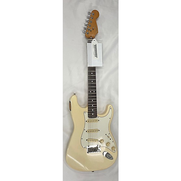 Used Fender Used Fender 50th Anniversary American Stratocaster Antique White Solid Body Electric Guitar