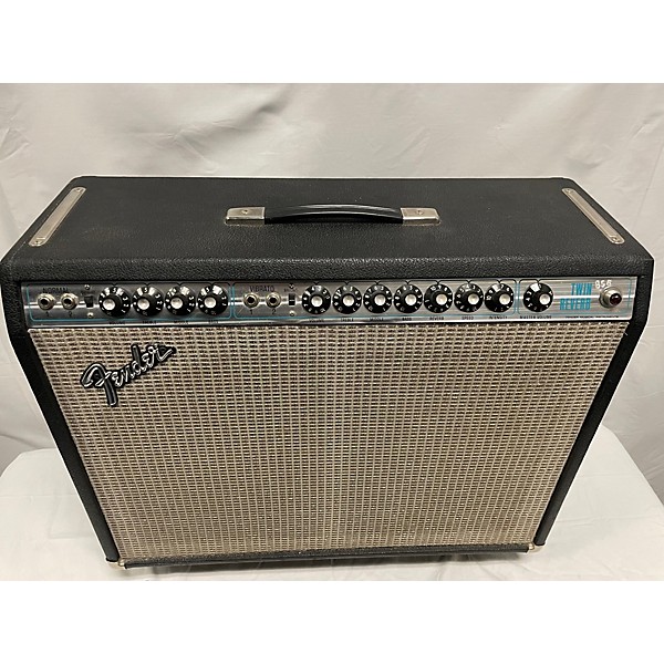 Vintage Fender 1985 Silver Face Twin Reverb Tube Guitar Combo Amp