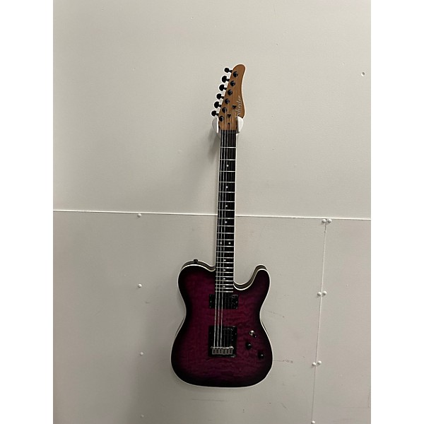 Used Schecter Guitar Research Used Schecter Guitar Research PT Pro Trans Purple Burst Solid Body Electric Guitar