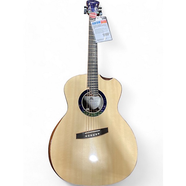 Used Sega Guitars By Sergiusz Stanczuk "space 2"  Grand auditorium multiscale Natural Acoustic Electric Guitar