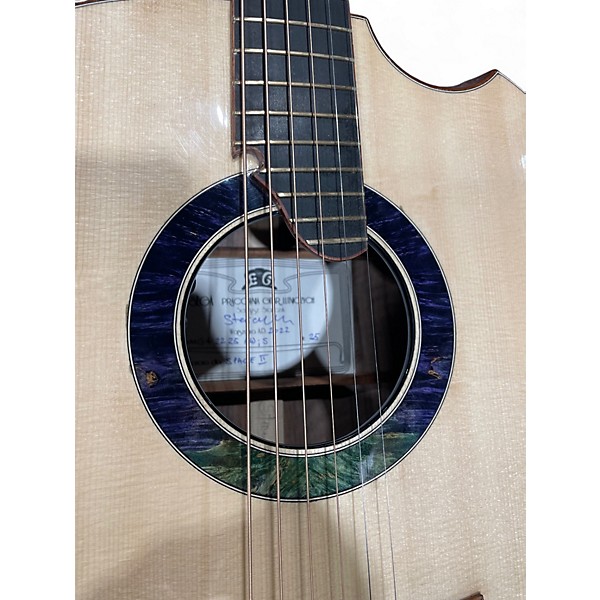 Used Sega Guitars By Sergiusz Stanczuk "space 2"  Grand auditorium multiscale Natural Acoustic Electric Guitar