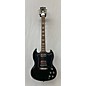 Used Gibson SG Standard Ebony Solid Body Electric Guitar thumbnail