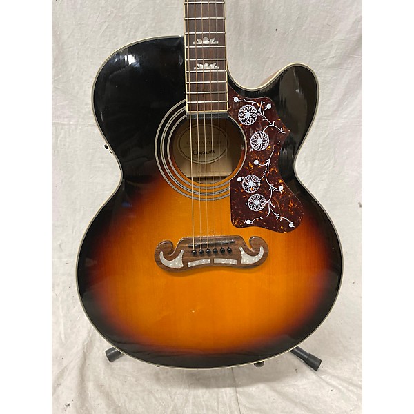 Used Epiphone Used Epiphone EJ200CE 2 Tone Sunburst Acoustic Electric Guitar