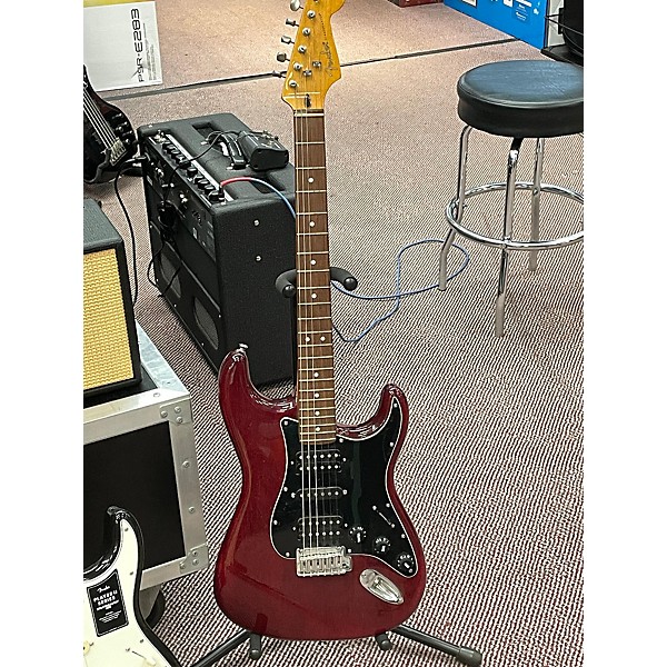 Used Fender Used 2012 Fender Modern Player Stratocaster HSS Crimson Red Trans Solid Body Electric Guitar