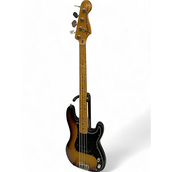 Vintage 1973 Fender Precision Bass Sunburst Electric Bass Guitar