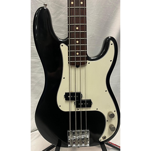 Used Fender Used Fender American Standard Precision Bass Black Electric Bass Guitar