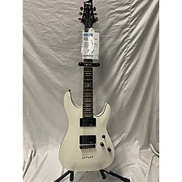 Used Schecter Guitar Research Used Schecter Guitar Research Omen 6 White Solid Body Electric Guitar