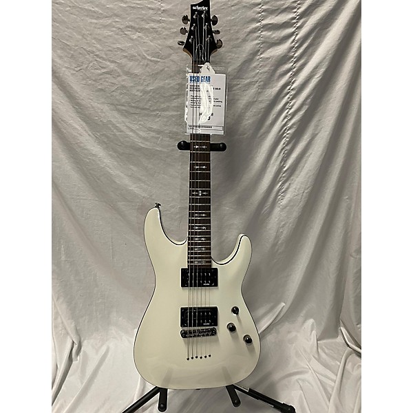 Used Schecter Guitar Research Used Schecter Guitar Research Omen 6 White Solid Body Electric Guitar