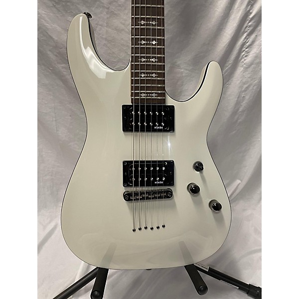 Used Schecter Guitar Research Used Schecter Guitar Research Omen 6 White Solid Body Electric Guitar